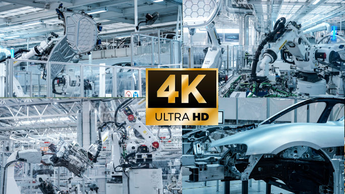 汽车零部件组装 汽车生产空镜