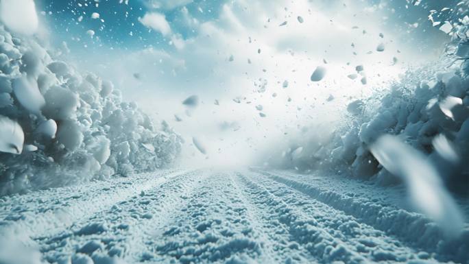 冬季雪景万物雪景