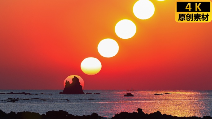 青岛 石老人海水浴场 青岛日出