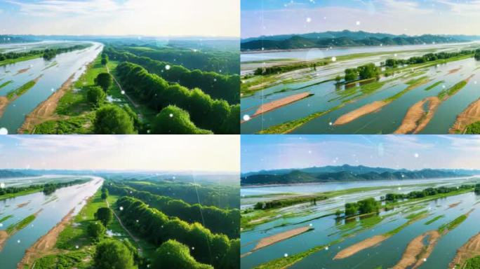 8K长江中下游洪泛区城市宽屏活动动