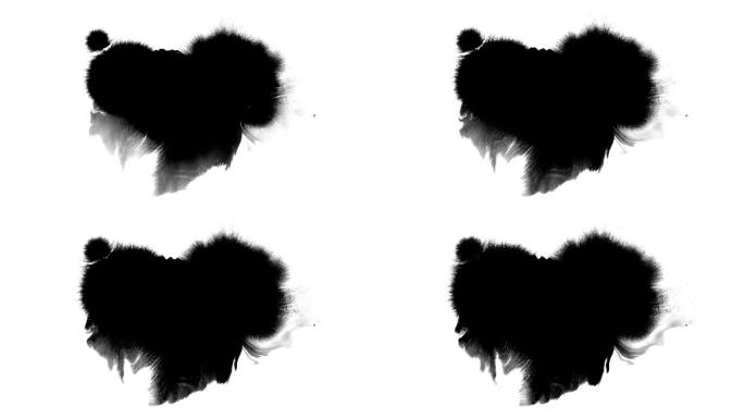 黑白水墨晕染特效素材 (103)