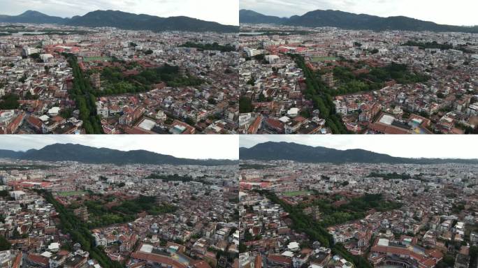 泉州开元寺西街航拍风光