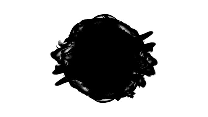 黑白水墨晕染特效素材 (84)