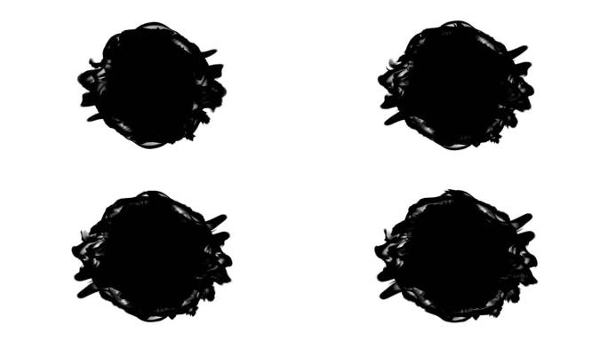 黑白水墨晕染特效素材 (84)