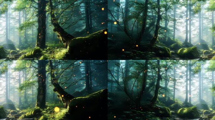 8K湖北神农架原始森林1城市宽屏活