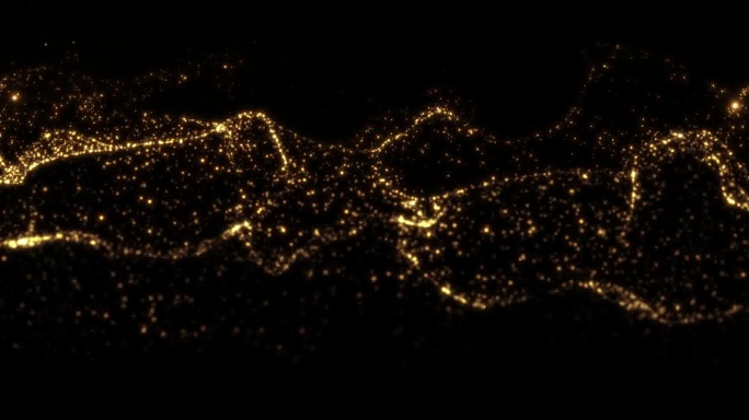 4k金色粒子流
