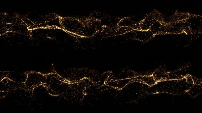 4k金色粒子流