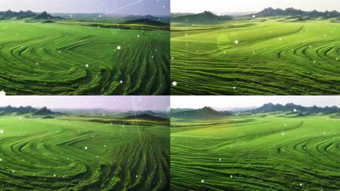 8K雅加达3城市宽屏活动动态粒子大