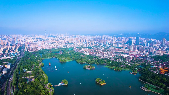 济南主城区航拍