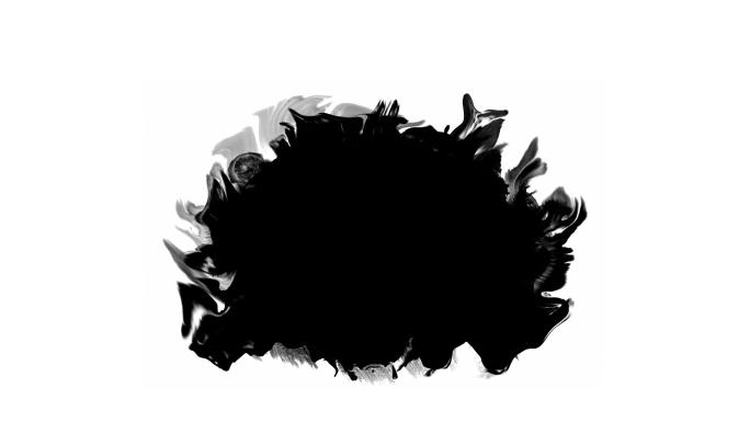 黑白水墨晕染特效素材 (116)