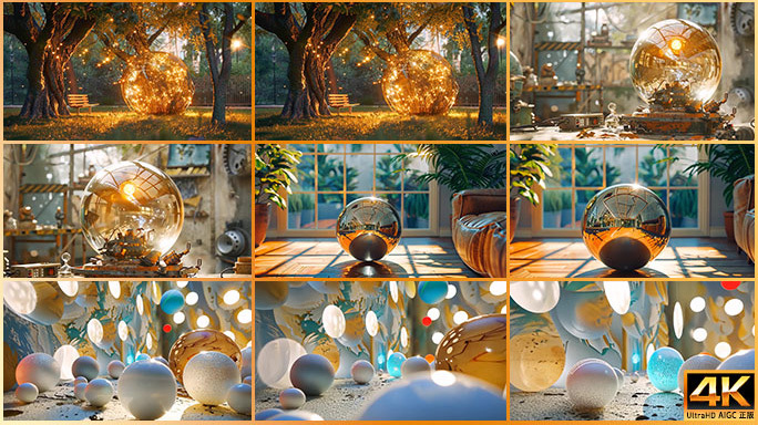 多款唯美的球体场景 水晶球与圆形立体空间