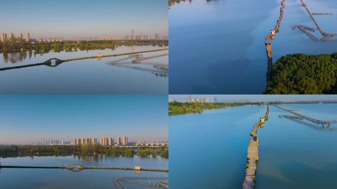 浙江绍兴犭央犭茶湖昂桑湖江南水乡古道合集