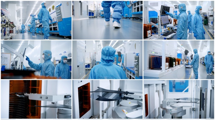 科研团队半导体芯片开发研发生产无尘车间
