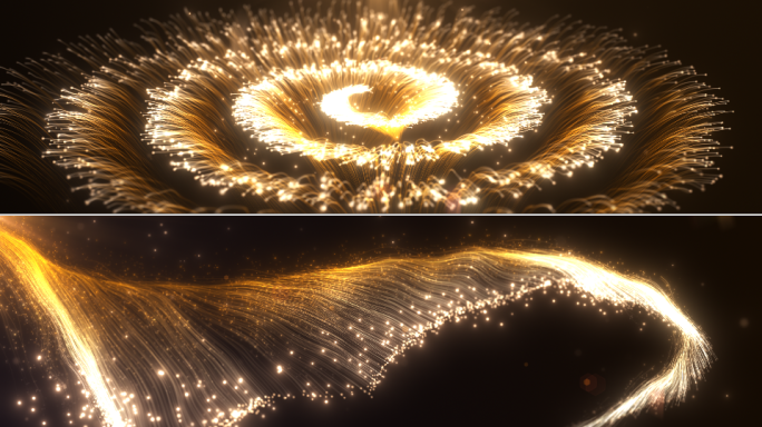 唯美粒子线条生长背景