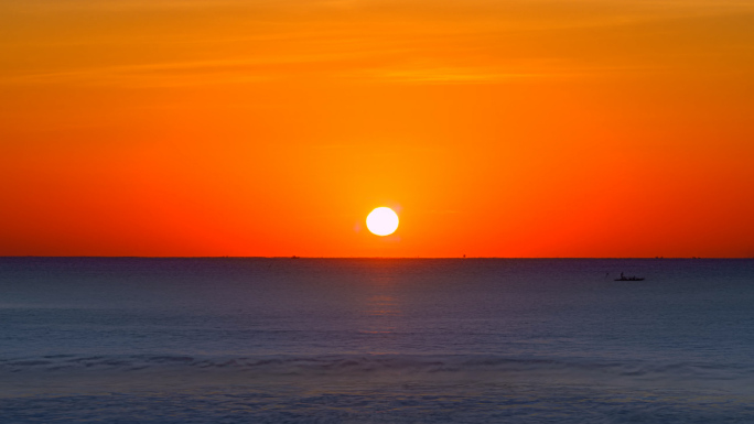 海平面日出东方海上日出太阳升起延时合集