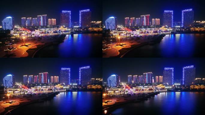 青岛胶南城市阳台夜景