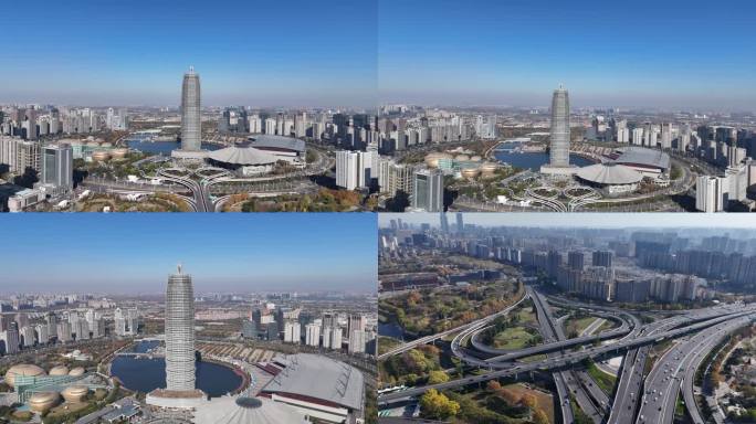郑州城市风光航拍