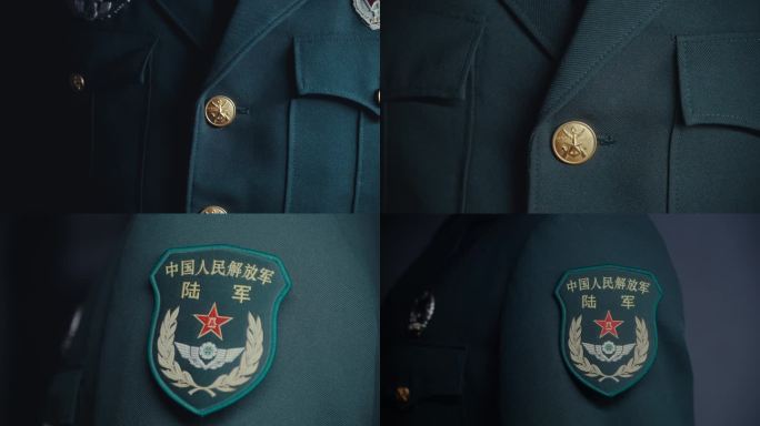 军人整理衣服