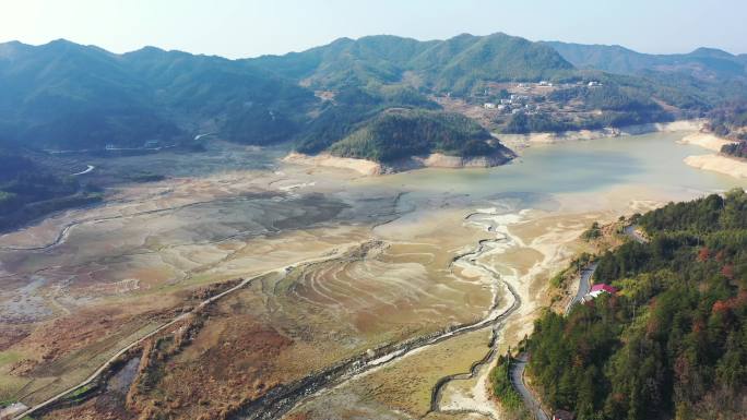 航拍湖南岳阳平江福寿山森林公园