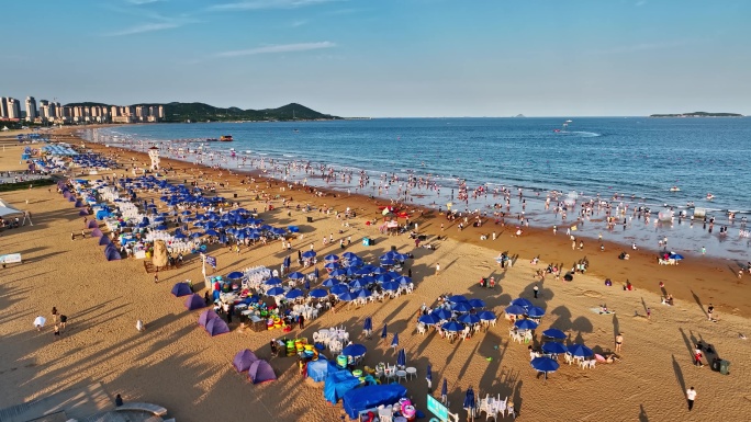 青岛金沙滩海水浴场