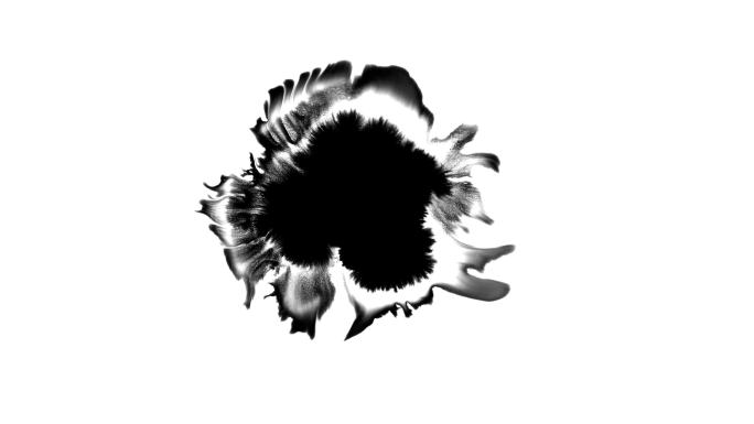 黑白水墨晕染特效素材(168)