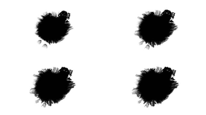 黑白水墨晕染特效素材(149)