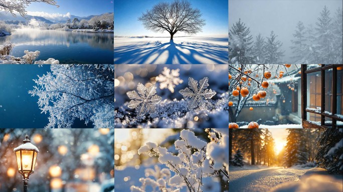雪景 唯美雪景 下雪 大雪 小雪 立冬