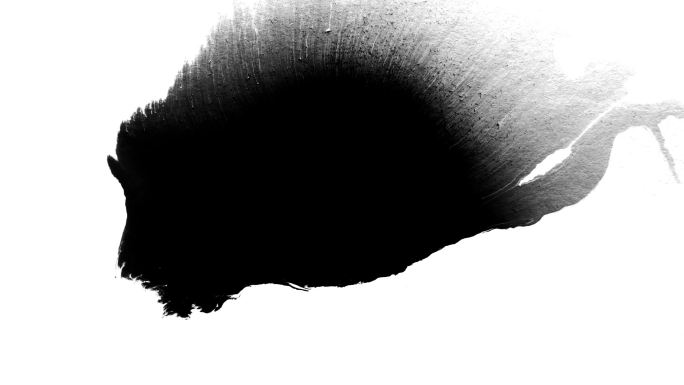 黑白水墨晕染特效素材(155)