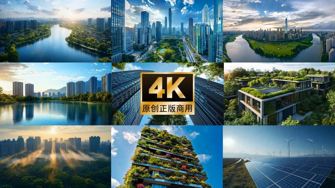 绿色生态城市 绿色城市 低碳城市 碳中和
