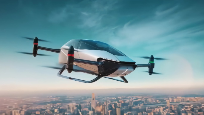 低空经济之陆地航母飞行汽车4K