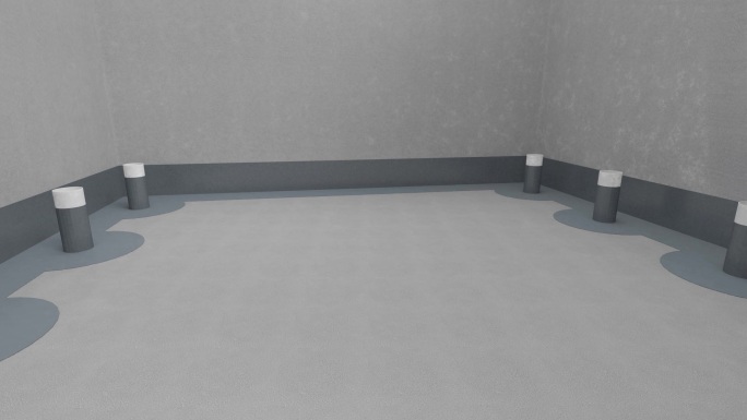 卫生间防水3D动画模拟