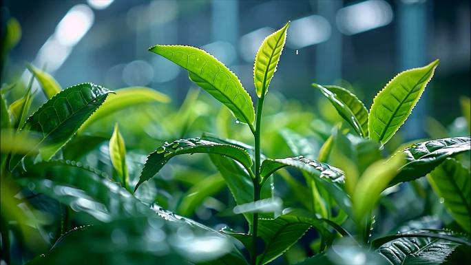 茶园茶场茶厂茶叶茶山春茶红茶绿茶采茶摘茶