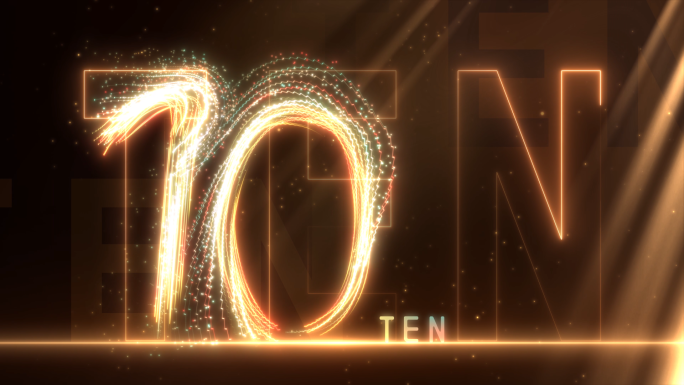 2025蛇年金色倒计时年会视频开场片头