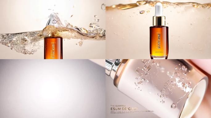 美妆 精华 广告 素材 抽象