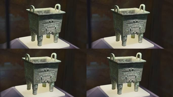 兽面纹青铜温鼎4