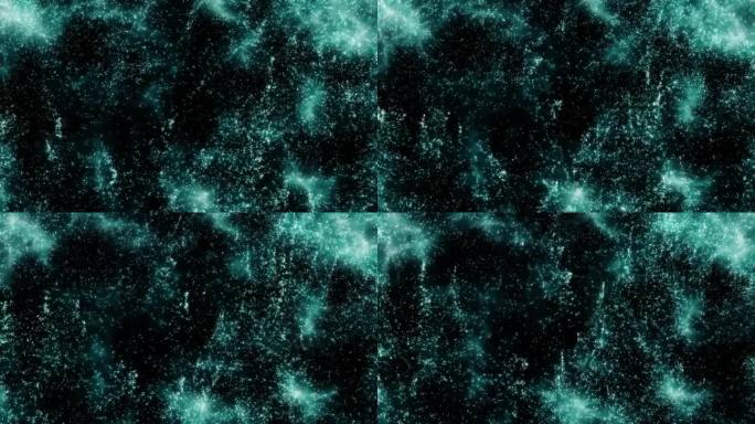 新年和圣诞节2025，2024背景。无缝4K循环视频。快乐的新年2025动态动画。星星雨。抽象动态背