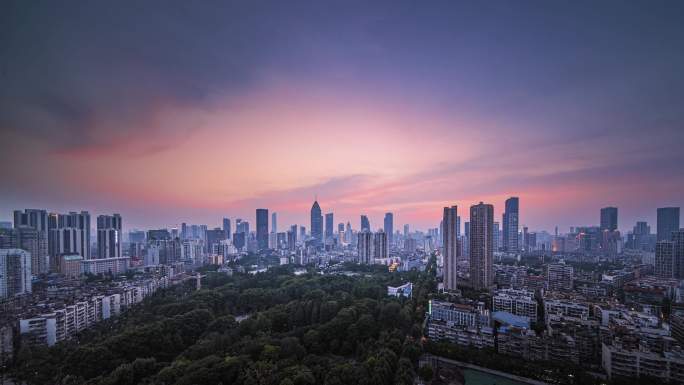 【4K可商用】武汉延时合集夜景