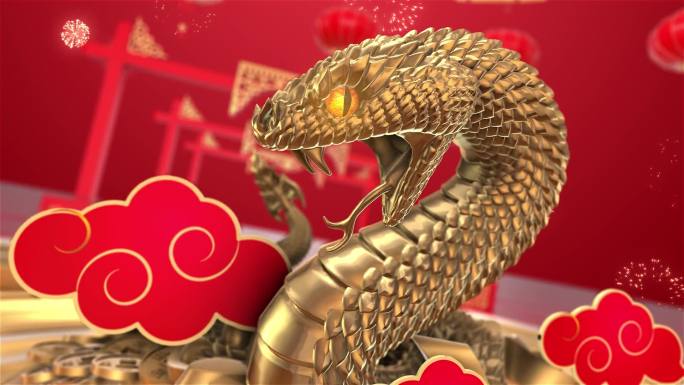 2025蛇年春晚开场片头AE模板
