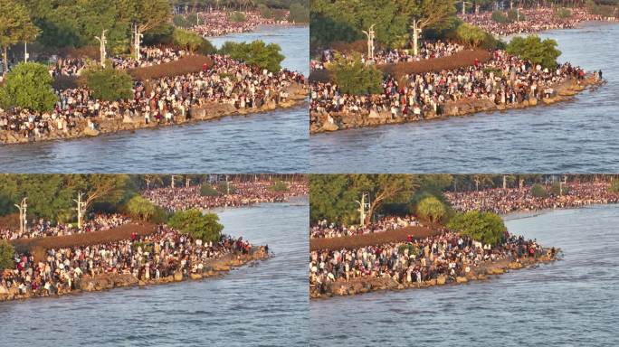 深圳湾公园观鸟人群深圳湾候鸟深圳湾海鸥