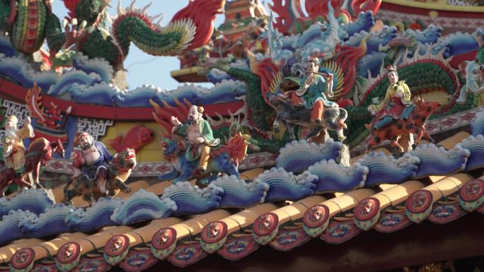 建筑彩绘 宗祠 寺庙装横 闽南文化