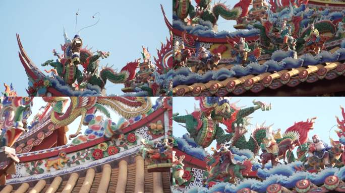建筑彩绘 宗祠 寺庙装横 闽南文化