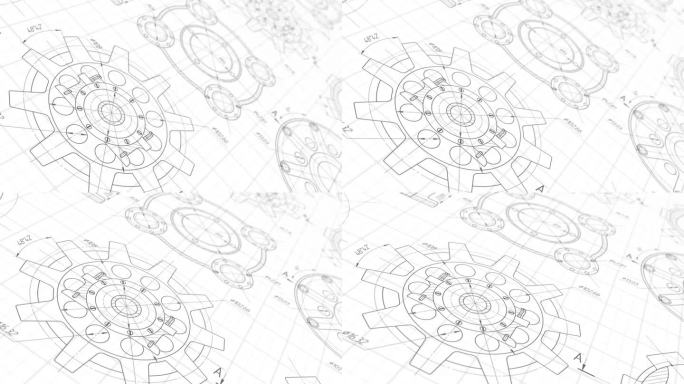 工程和技术背景。技术图纸。