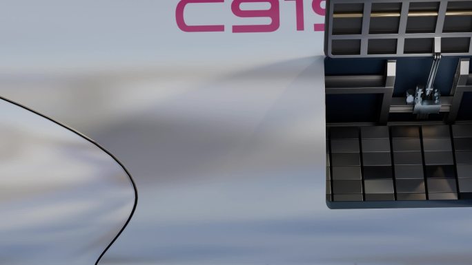 C919_货仓货仓开启C4D工程