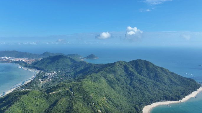 唯美海岛风光全景航拍