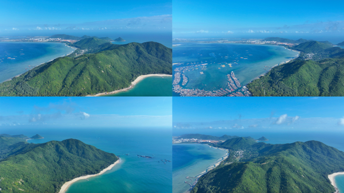 唯美海岛风光全景航拍