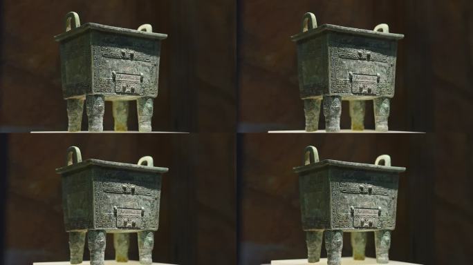 兽面纹青铜温鼎7