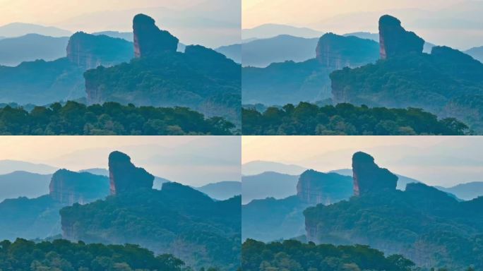 5K航拍 韶关丹霞山南岭山脉山川航拍09