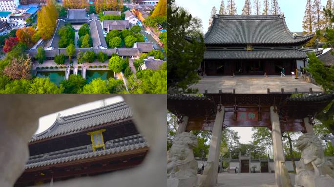 4K嘉定孔庙内外景+航拍