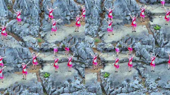 苗族花山节 现场载歌载舞 宜宾兴文县