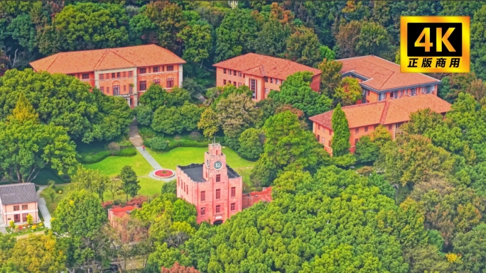 杭州浙江大学之江校区航拍